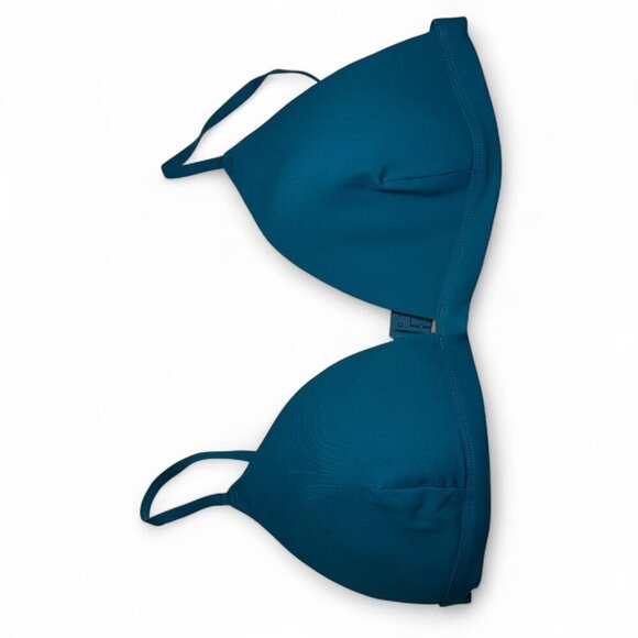 Zimmermann Women's Teal Sculpt Triangle Bra Bikini Top Size C/D US 8-10 NWT - Picture 2 of 7